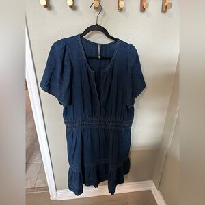 Anthropologie Somerset Mini Dress: Denim Edition XL